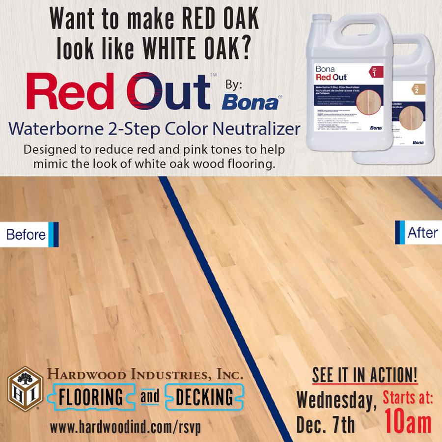 Hardwood Industries Flooring and Decking - Demo Day with Bona RED OUT