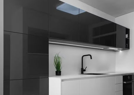 Rehau High Gloss panels. Rauvisio Brilliant, Rauvisio Radiant